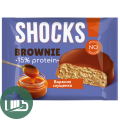 Протеиновый батончик Shok 50гр Брауни Вареная Сгущенка 1/12