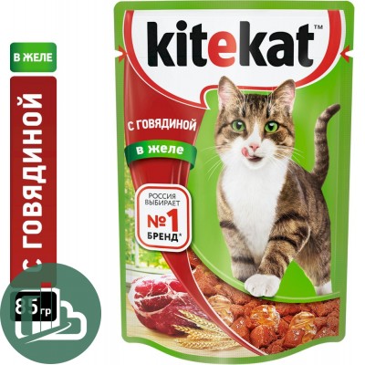 Китикет 85гр 1/28 Желе Говядина