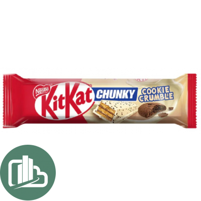 Кит-Кат чанки Куки крамбл в белом шок. 38гр 1/12