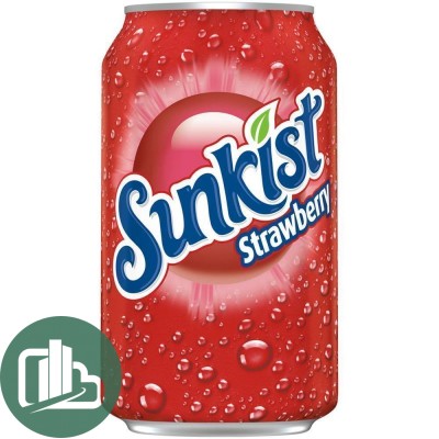 Напиток Sunkist Клубника 355мл 1/12 США
