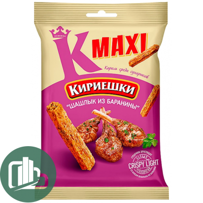 Яшкино Кириешки Maxi 60гр Шашлык из баранины 1/40