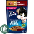 FELIX 75г Двойная Вкуснятина в желе Индейка / печень 1/26