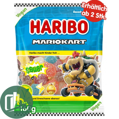 Мармелад ХАРИБО 160гр Mario Kart sauer 1/34