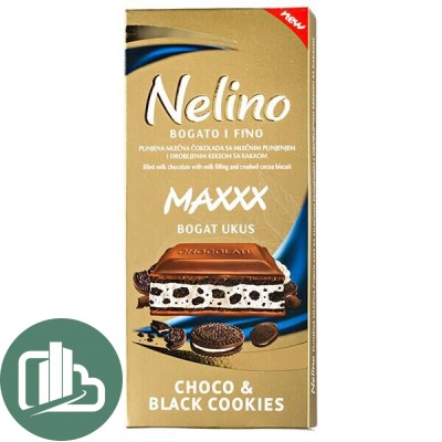 Nelino 80гр Choco&Black Cookies 1/40