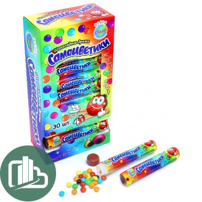 СКИФ Драже 12гр Шоколадное Самоцветики 1/30 (12)