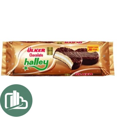 Halley Сендвич+печенье покрытое молочным шок с маршмеллоу (28гр 8 шт) 224гр  1/12