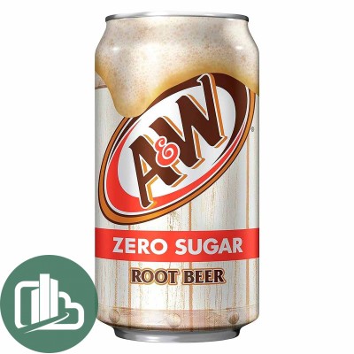 Напиток A&W Root Beer Zero без сахара 355мл 1/12 ИМПОРТ