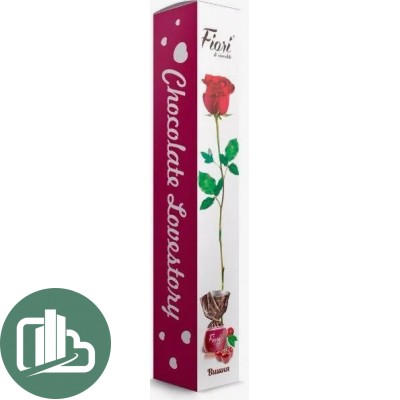 Набор Конфет Fiori di cioccolato c начинкой вишня "Роза" 90г 1/24