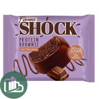 Протеиновый батончик Shok 50гр Брауни Горячий Шоколад 1/12