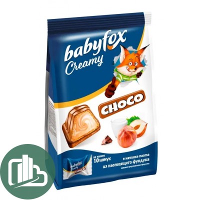 Яшкино конфеты вафельные BABYFOX Creamy Choco 100гр 1/15