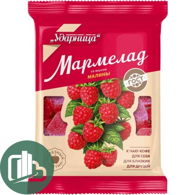 Мармелад Ударница 275гр 1/12 Малина