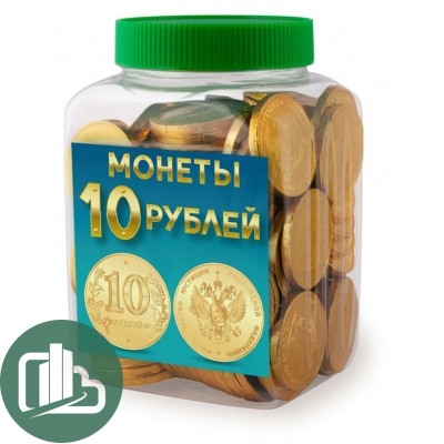 МОНЕТЫ в банке 10 рублей золотом 7гр 1/130 (6) CM-5-1