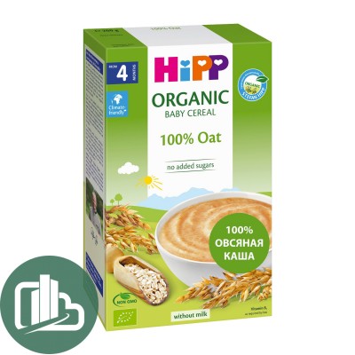 Hipp безмолочная каша овсяная 200гр 1/6