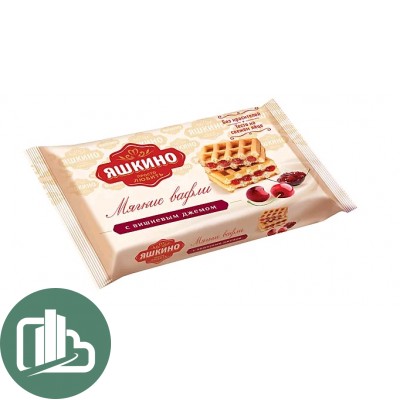 Яшкино Мягкие вафли с вишней 40гр 1/72