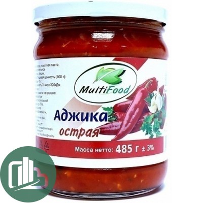Мультифуд аджика острая 485гр 1/12