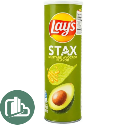 Лейс 90гр STAX Авокадо Горчица 1/24