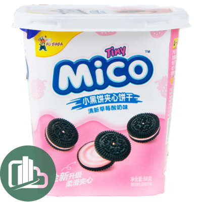 Макарун Tiny Mico 88гр Strawberry Jogurt 1/36