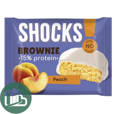 Брауни SHOCKS  персик 50гр 1/9