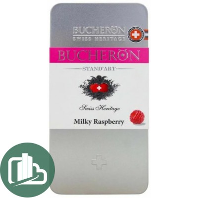 BUCHERON 100гр МЕТАЛЛ Молочный шоколад с малиной 1/10 БЕЛЫЙ