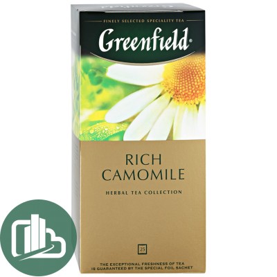 Гринфилд чай 25 пак Ромашка, Яблоко, Корица (Рич Камомайл) Rich Camomile 1/10