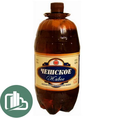 Пиво Нижегородское Чешское живое 1,5л 1/6