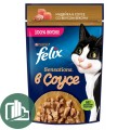 FELIX 75г в соусе Sensations 1/26 С Беконом