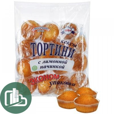 Тортини кекс 500 гр. Лимон 1/7 Махариши 