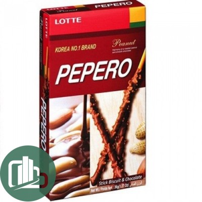Соломка в глазури с арахисом Пеперо 36гр 1/40