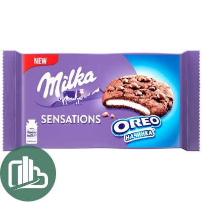 Печенье  Милка Куки Сенсейшн Oreo крем 156г 1/12