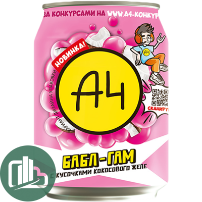 Напиток Влад А4 0,24л ж/б Бабл Гам 1/12