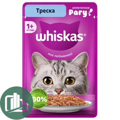 Вискас 75гр Рагу Треска 1/28