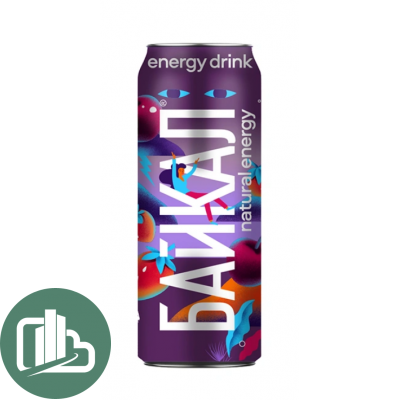 Черноголовка Байкал Energy 0,45л со вкусом Земляника-черная вишня 1/12 (128)