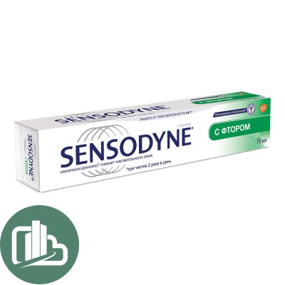 Зубная паста Sensodyne С фтором, для чувствительных зубов, 75 мл