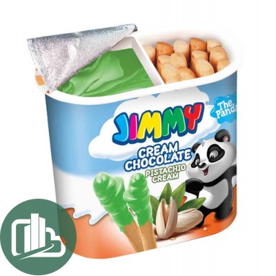 Палочки бисквитные JIMMY с фисташковой пастой 55гр 1/24
