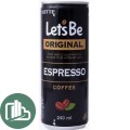 Кофейный напиток ЛЕТСБИ Iet`s be в банках 235мл. Espresso 1/30