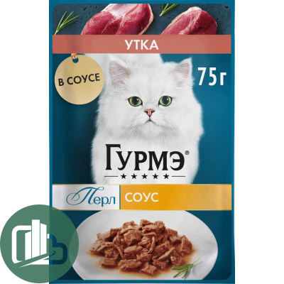 Корм для кошек ГУРМЭ 75гр Утка 1/26