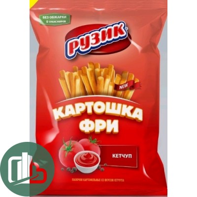 Рузик Картошка фри со вкусом кетчупа 0,60гр  1/5