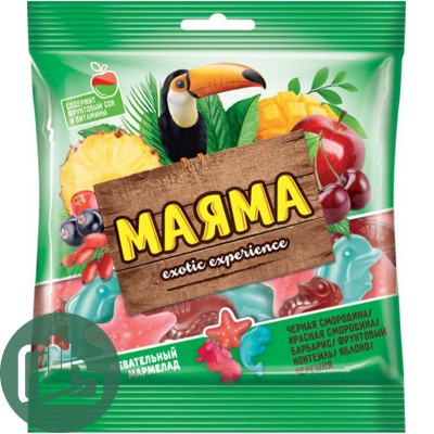 Яшкино жев. мармелад Маяма 170г Морск.животн. ассорти вкусов с вит. 1/20