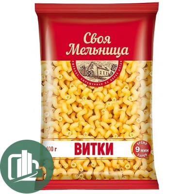 Своя мельница Макароны Витки 400гр 1/20