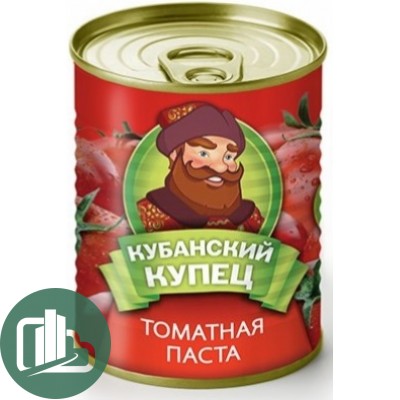 Т/паста 380гр Кубанский купец 1/12 ж/б