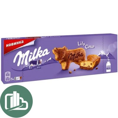 Милка бисквит Тендер Ков Lila Cake 140гр.1/16
