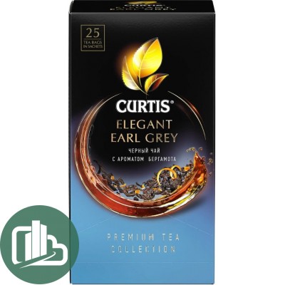 CURTIS чай 25пак Elegant Earl Grey 1/12 чёрный