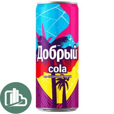 Добрый ж/б 0,33л Кола Ледяной Лимон 1/12