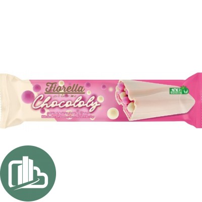 Шоколадный батончик Fiorella 40гр Клубника 1/12