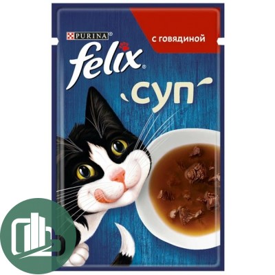 FELIX 48г СУП Говядина 1/36