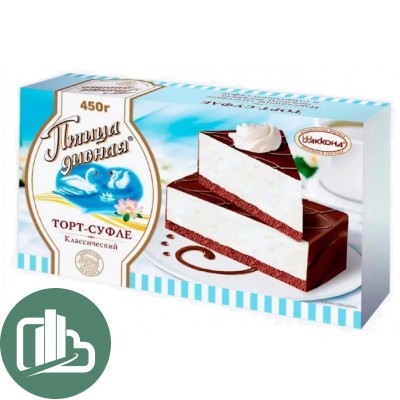 Торт Птица Дивная суфле 450гр 1/9 АККОНД