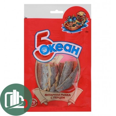 Янтарная рыбка "5 океан" 70гр 1/15