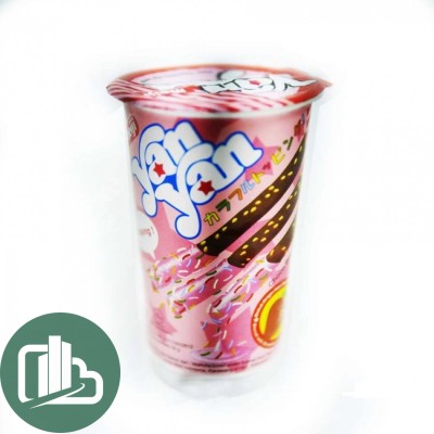Печенье Meiji Yan Yan Topping Strawberry 30г 1/10