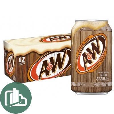Напиток A&W Root Beer 355мл 1/12 USA
