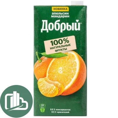 Добрый 2л Апельсин-Мандарин 1/6
